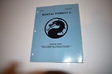 MORTAL KOMBAT II OPERATIONS MANUAL MIDWAY OCTOBER 1993 16-40029-101 (BOOK750) picture