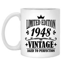 76th Anniversary Mug Edition vintage 76 Years Old Born In 1948 Birthday Mugs picture