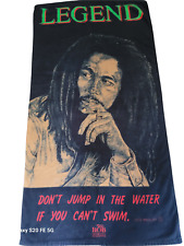 Vintage 90s Bob Marley LEGEND Black Towel XL Deadstock picture