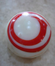 Vintage Automobile, Hot Rod, Car, Stick Shifter Knob, Ball, Red & White Swirl picture