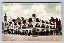 Spokane WA-Washington, Davenports Restaurant, Antique, Vintage Souvenir Postcard picture