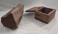 Handmade Black Walnut Trinket Box  Made From A Piece Of Firewood By Seller picture