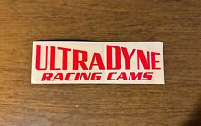 Large 10” x 3” Ultra Dyne Racing Cams Sticker in Mint Condition. picture