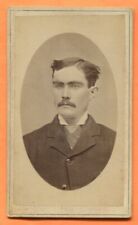 CDV Council Bluffs, IA, Portrait of a Young Man, by Sherraden, c 1880s Backstamp picture