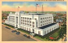 Postcard VA Norfolk Virginia US Post Office & Court House 1936 Vintage PC G2642 picture