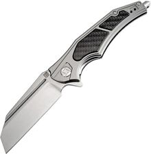 Artisan Cutlery Apache Knife Black Gray & Carbon Fiber Handle Plain D2 1813P-GCF picture