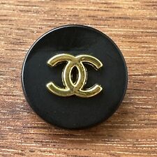 1 Chanel Black & Gold Shank Button, 18mm Designer picture