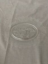 AVON United State of America Bicentennial 1776-1976 Oval Clear Glass Plate 9