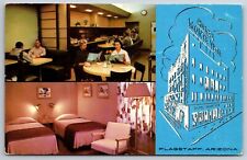 Flagstaff Arizona~Hotel Monte Vista & Interior Views~Dining Room~1950s Postcard picture