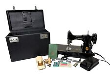 Vintage 1950s Singer 221 Featherweight Electric Sewing Machine in Case Working picture
