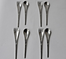 Eastern Airlines ~ Lot of 8 Forks / Spoons ~ Stainless ~ Mid Century Modern MCM picture