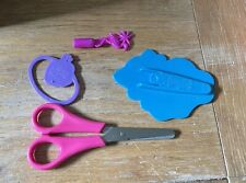 Vintage Lisa Frank Crafty Cutter Scissors Set, Pencil Topper, Paper Clip picture