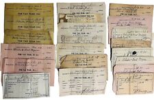 Lot of 21 Tax Payment Receipts 1935-1942 Franklin Co Quincy Township PA Ephemera picture
