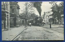 St Mary's West Virginia Main Street railroad train Postcard picture