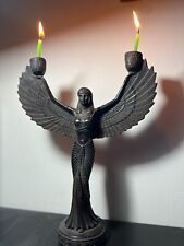 Isis Incense holder Statue , Unique piece for Goddess Isis from Basalt Stone picture