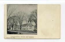 Medway MA postcard, 11 Slocumb Pl, Medway Community Church picture