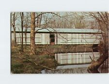 Postcard Richland County Covered Bridge #1 Blooming Grove Township Ohio USA picture
