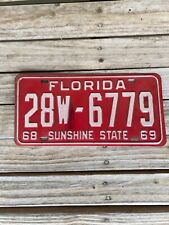 Vintage Pasco County Original 1968-69 Florida License Plate picture