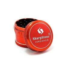 SharpStone V2 Hard Top 4 Piece 2.5” Herb / Spice Grinder RED AUTHENTIC picture