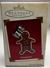 Hallmark Keepsake Ornament Grandson 2003 Gingerbread Man With Box FAST Shipping picture