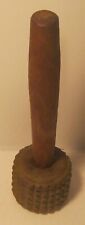 Antique MALLET Tool EARTHENWARE Knobbed Head Patented Dec. 1825 WHAT'S IT? picture