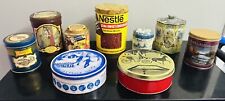 Vintage Lot Of 9 Tins. Hersheys. Nestle. Terry Redlin. picture