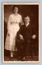 VINTAGE POSTCARD MAN WITH WOMAN picture