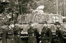 WW2 Picture Photo German Tank Panzer fighter destroyer crew soldiers 0157 picture