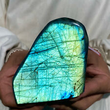 1.1lb Large Natural Labradorite Quartz Crystal Display Mineral Specimen Healing picture
