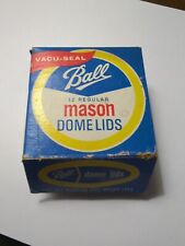 Ball 12 Regular Mason Dome Lids Dated 08/42 picture