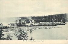 Postcard C-1910 Washington Puget Sound Port Gamble logging lumber 23-13910 picture