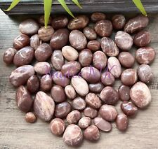 Wholesale Lot 2 Lbs Natural Peach Moonstone Tumble Crystal Healing Energy picture