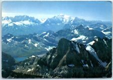 Postcard - Aerial view, Mountain alps of Switzerland picture