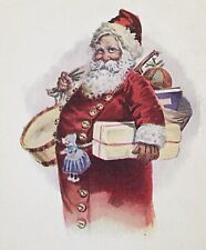 Christmas Santa Claus PostCard Circa 1910s Made in USA Merry Christmas Card #102 picture