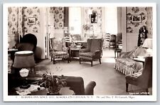 RPPC~Aurora Inn Sitting Room Cayuga New York~Real Photo Postcard picture