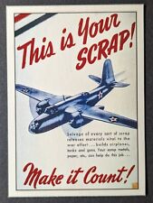 This is Your Scrap Plane 1992 World War II WW2 Pacific Card #104 (NM) picture