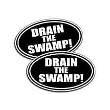 TRUMP DRAIN SWAMP 15 DECALS BUMPER STICKERS POLITICAL ANTI HILLARY USA 15 PACK picture
