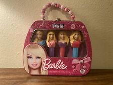 Barbie Pez Dispenser 4 Piece Set in Purse Tin Case 2012 picture