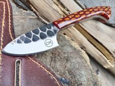 HANDFORGED CUSTOM HUNTING COWBOY KNIFE WITH RESIN HANDLE&SHEATH picture