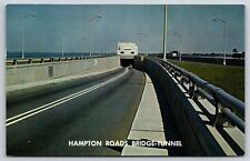 Virginia~The Hampton Roads Bridge-Tunnel~Rowe Distributing~Real Photo Postcard picture