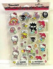 Hallmark Sanrio Hello Kitty Easter Puffy Sticker Set 50pc NIP picture