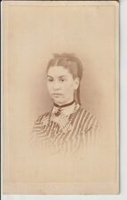 CDV 1860s Lady Mommoth Wagon Dougherty & Cope Traveling Photo Civil War/Post CW picture