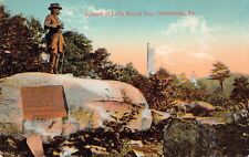 Civil War Battle of Gettysburg Army Military Statue Memorial Vtg Postcard C51 picture
