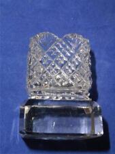 Vintage American Brilliant Cut Glass Toothpick Holders Diamond Fan pattern picture