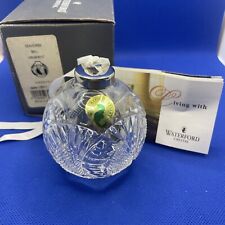 Waterford Crystal Ornament Seahorse Ball In Original Box, Rare & Retired, w/tags picture