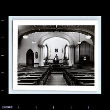 Vintage Photo INTERIOR OF CHURCH BUILDING picture
