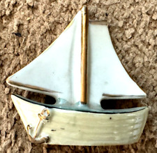 Sailboat Ceramic Figurine 3