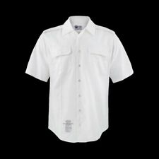 U.S MILITARY ISSUE ARMY MEN'S WHITE DRESS SHIRT SHORT SLEEVE MEDIUM SIZE 16 1/2 picture