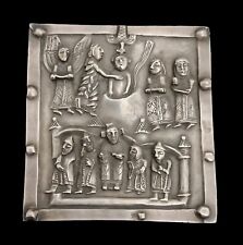 VERONA BAPTISM OF JESUS PLAQUE AND JESUS AMONG THE DOCTORS OF THE TEMPLE 925 picture