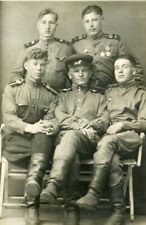 WW2 Handsome young men soldiers portrait gay int ussr vtg photo picture